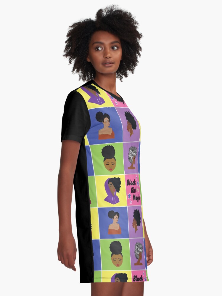 black girl magic t shirt dress