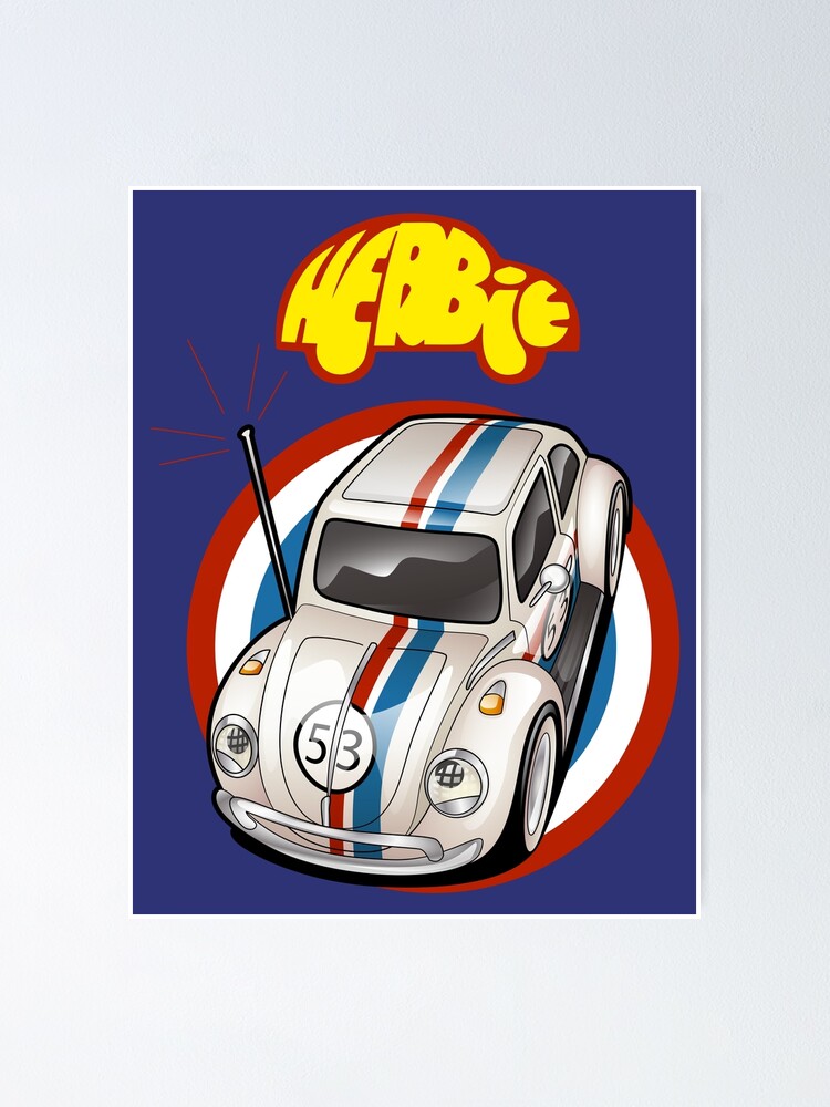 "Cartoon herbie" Poster by Eliana55226838 Redbubble