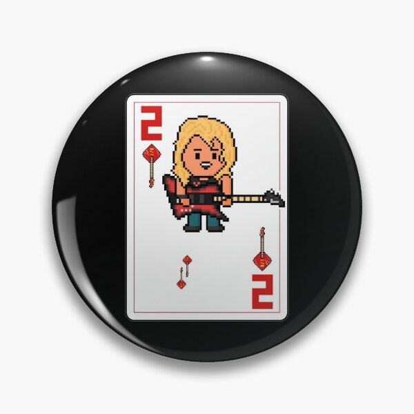 Item preview, Pixelrockstars Two of Diamonds Playing Card designed and sold by gkillerb.