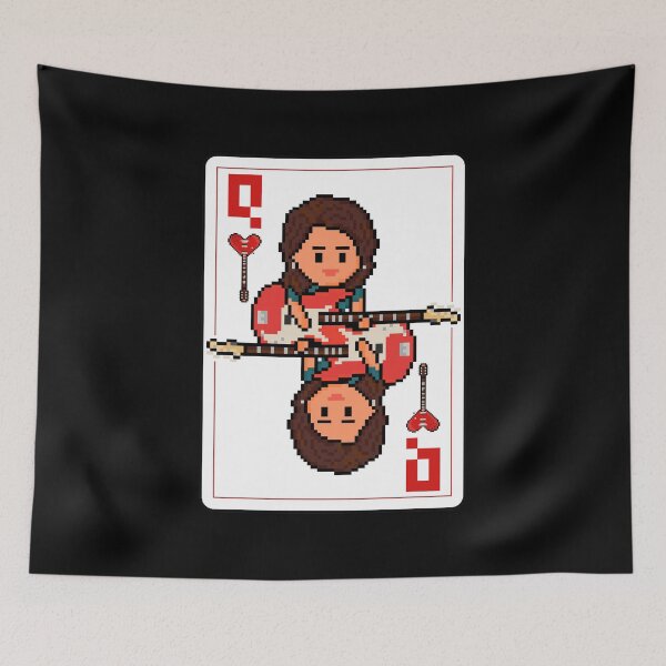 Item preview, Pixelrockstars Queen of Hearts Playing Card designed and sold by gkillerb.