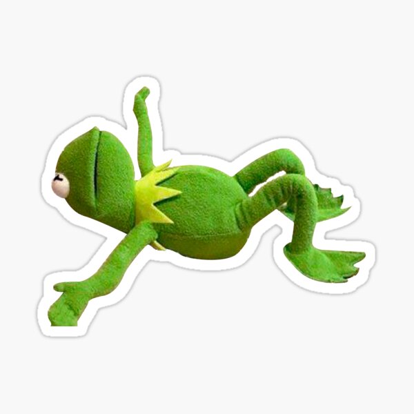 Kermit gave up on life Sticker