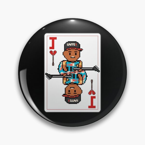 Item preview, Pixelrockstars Jack of Hearts Playing Card designed and sold by gkillerb.