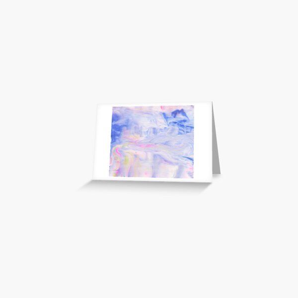 blue abstract Greeting Card