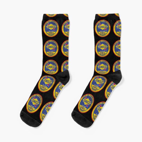 Vintage Sunoco Motorölzeichen Socken