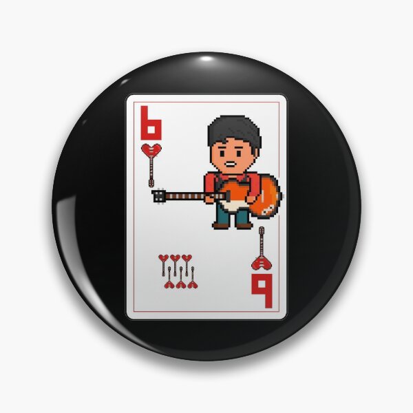 Item preview, Pixelrockstars Six of Hearts Playing Card designed and sold by gkillerb.