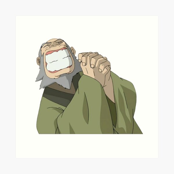 Uncle Iroh Smiling Ba Sing Se Art Print By Blueeyes374 Redbubble