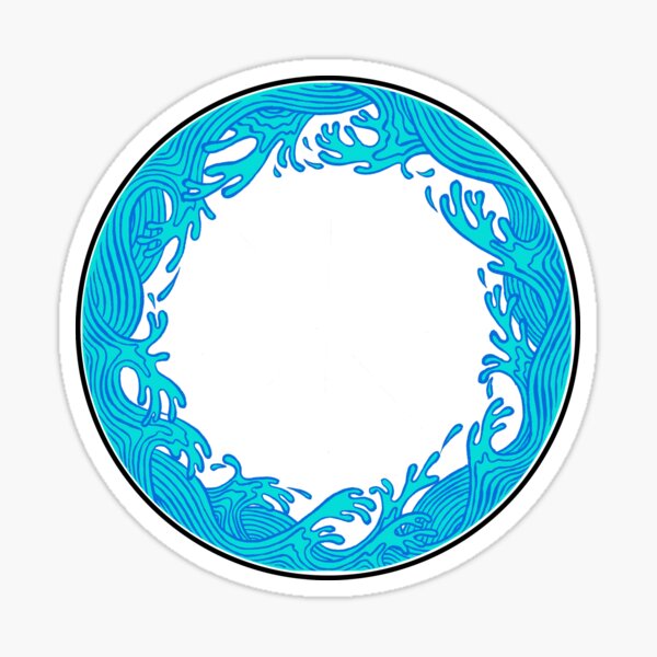 Wave Circle Sticker