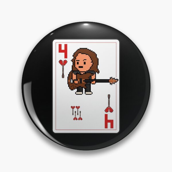Item preview, Pixelrockstars Four of Hearts Playing Card designed and sold by gkillerb.