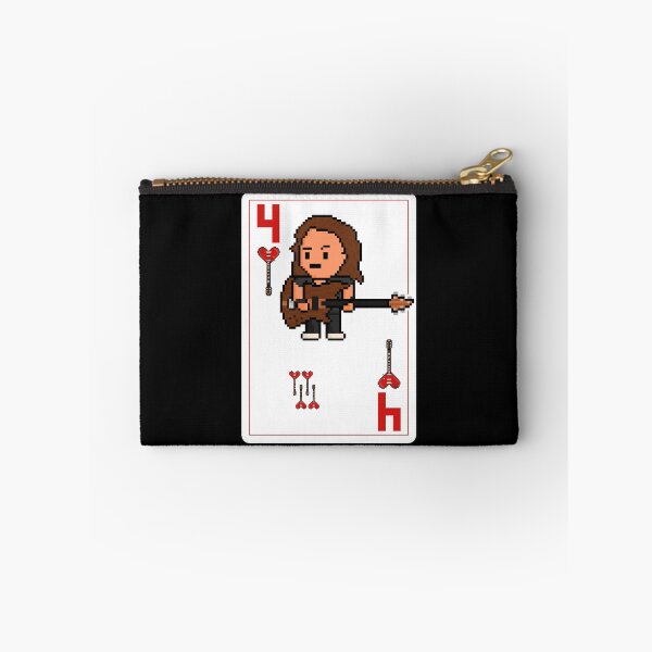 Item preview, Pixelrockstars Four of Hearts Playing Card designed and sold by gkillerb.