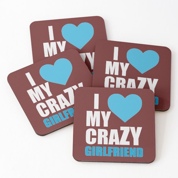 Item preview, Boyfriend Birthday Gifts - I Love My Crazy Girlfriend Best Funny Gag Gift Ideas for Boyfriends for Anniversary Christmas or Valentines Day designed and sold by merkraht.