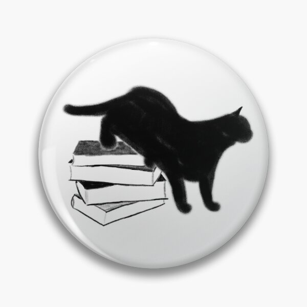 Item preview, Cat Descending from Books designed and sold by lawfulchaotic.