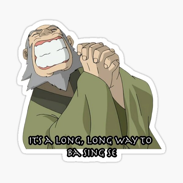 Vista previa del artículo con la obra «Tío Iroh cantando el avatar de Ba Sing Se», diseñado y vendido por blueeyes374.