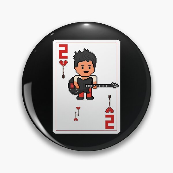 Item preview, Pixelrockstars Two of Hearts Playing Card designed and sold by gkillerb.