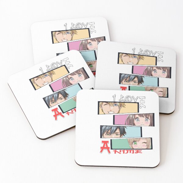 Item preview, Wood Style Sticker I Love Anime  designed and sold by Yagami1.