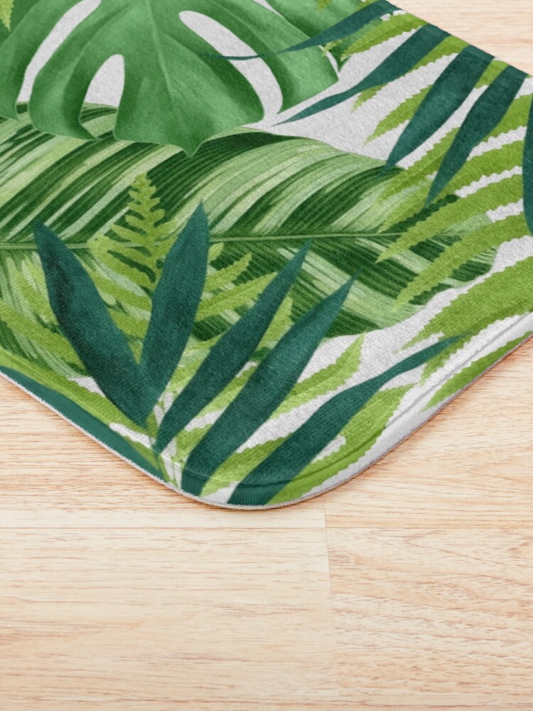 Alternate view of Tropical leaves III Bath Mat