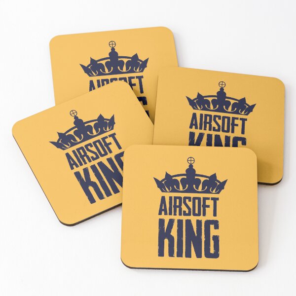 Item preview, Airsoft King #1 - Navy on Yellow - Morale Collectable Airsoft - Airsoft Loadout Design designed and sold by AirsoftBD.