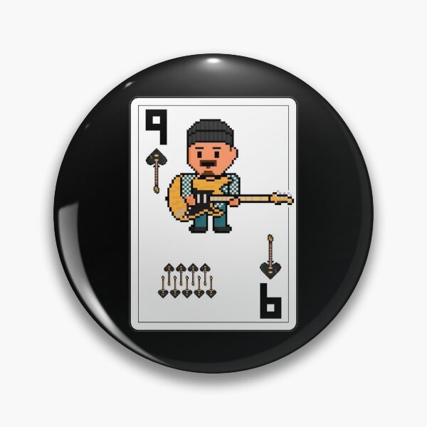 Item preview, Pixelrockstars Nine of Spades Playing Card designed and sold by gkillerb.