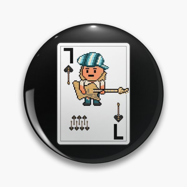 Item preview, Pixelrockstars Seven of Spades Playing Card designed and sold by gkillerb.