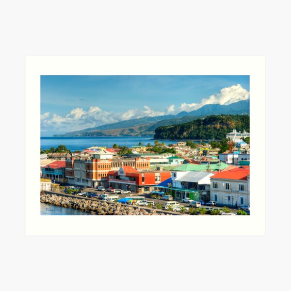 A View of Roseau Art Print