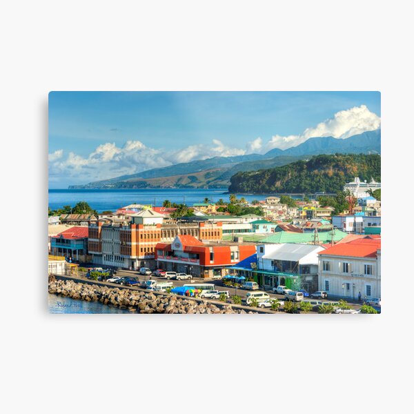 A View of Roseau Metal Print