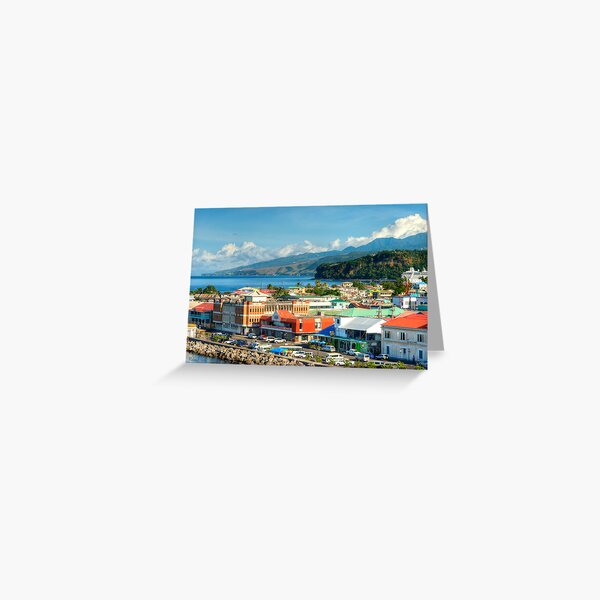 A View of Roseau Greeting Card
