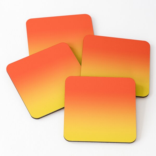 Item preview, OMBRE GRADIENT ORANGE RED AND YELLOW ONE OF 100 CHIC OMBRE 2 TONE DESIGNS ON OZCUSHIONS designed and sold by ozcushions.