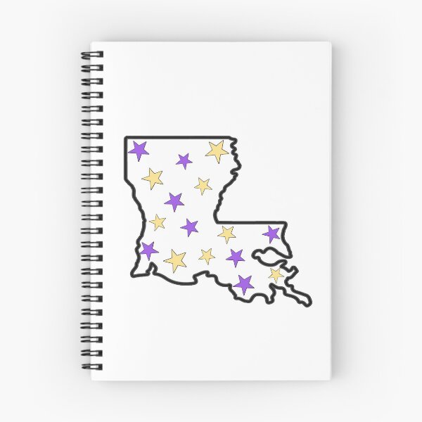 Item preview, Louisiana State with Purple and Gold Stars designed and sold by adelaideb1.