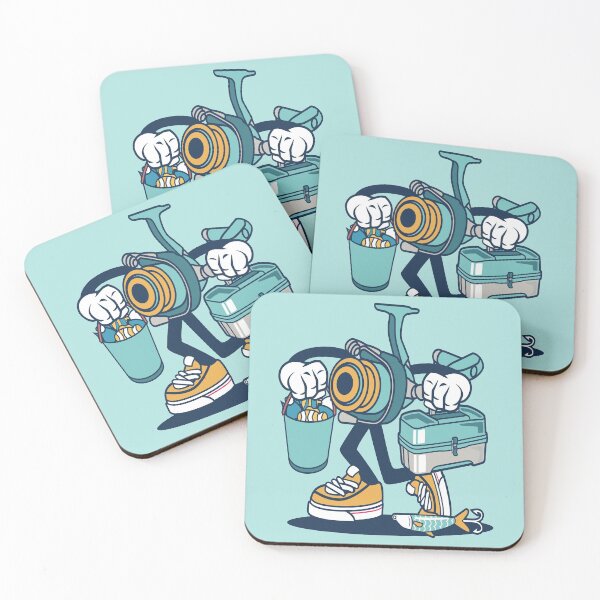 Item preview, Fishing tool cartoon designed and sold by cartoonbug.