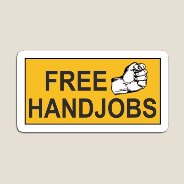 funny rude bumper Free Handjobs Sticker Magnet