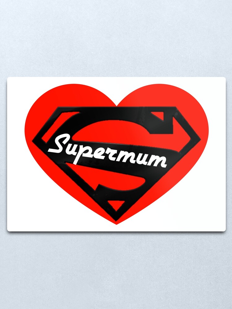 Alternate view of Super Mum Metal Print