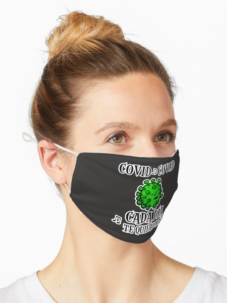 Imagen 1 de 5, Mascarilla con la obra Covid ♫ Covad ♫, diseñada y vendida por sinergia.
