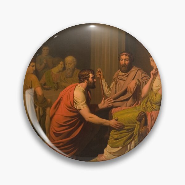 Item preview, Odysseus before Alcinous (August Malmström) designed and sold by ArtHistorical.