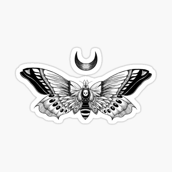 Premium Vector  Moth tattoo neo traditional