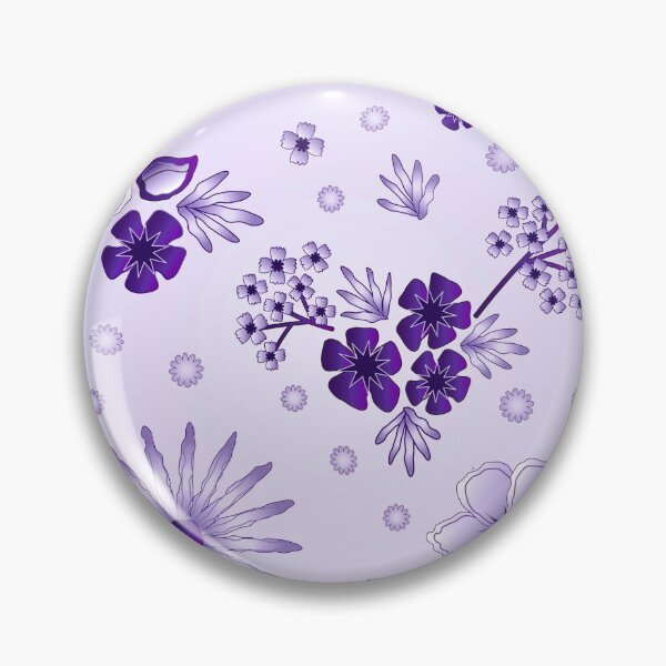 Item preview, Toile floral violeta vintage designed and sold by ZENDYtechSTYLE.
