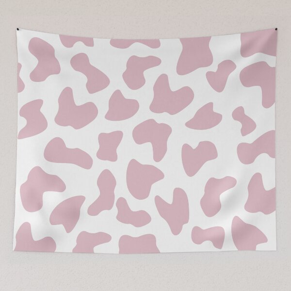 Item preview, Pastel Pink and White Cow Print designed and sold by morgandiehl10.