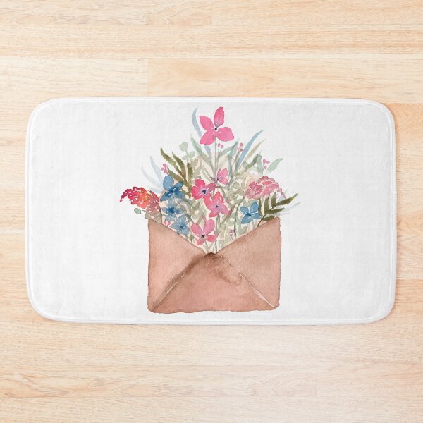 Item preview, Watercolor Envelope with Flowers designed and sold by Harpley Design Studio.