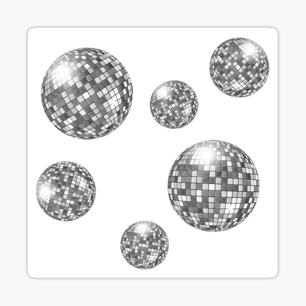 Disco ball sticker pack Sticker for Sale by Sarah Geller in 2023