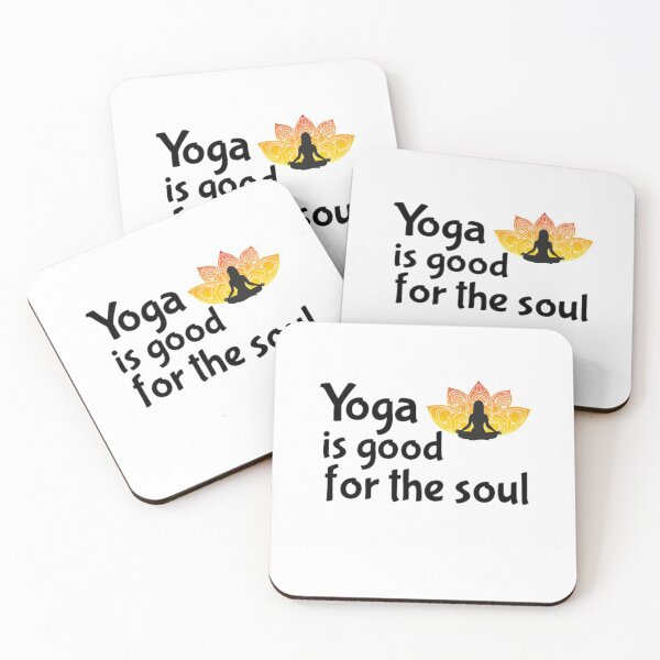 Artikelvorschau, YOGA ist gut für die Seele (auch als Weiß auf SCHWARZEM Design) entworfen und verkauft von seize39.