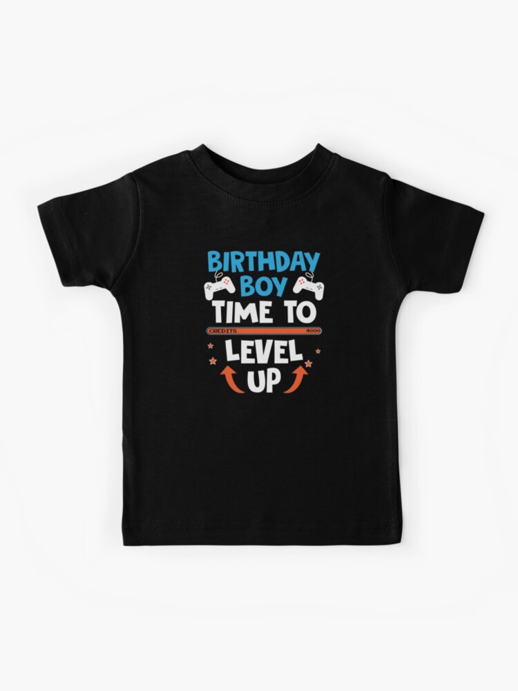 Boys Short Sleeve Level Up Graphic Tee