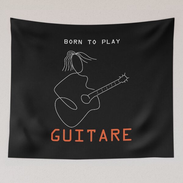 Aperçu de l'œuvre BORN TO PLAY GUITARE créée et vendue par scriptscode.