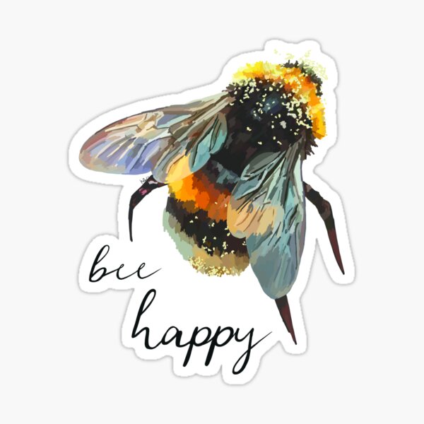 Bee Happy Sticker