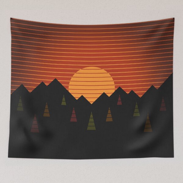 Item preview, 80s Landscape & Rising Sun (Autumn) designed and sold by tallestrose.