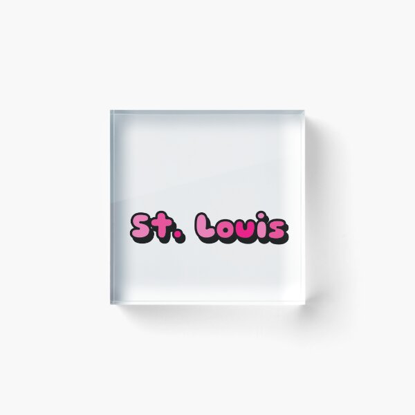 Item preview, ST. LOUIS NEON PINK CARTOON FONT STICKER designed and sold by heyjessicaho.