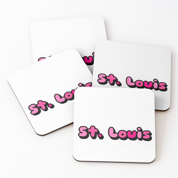 Item preview, ST. LOUIS NEON PINK CARTOON FONT STICKER designed and sold by heyjessicaho.