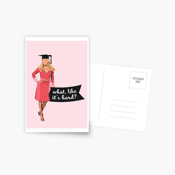 Elle Woods Graduation Print Postcard