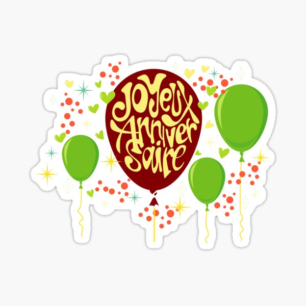 Anniversaire Stickers Redbubble