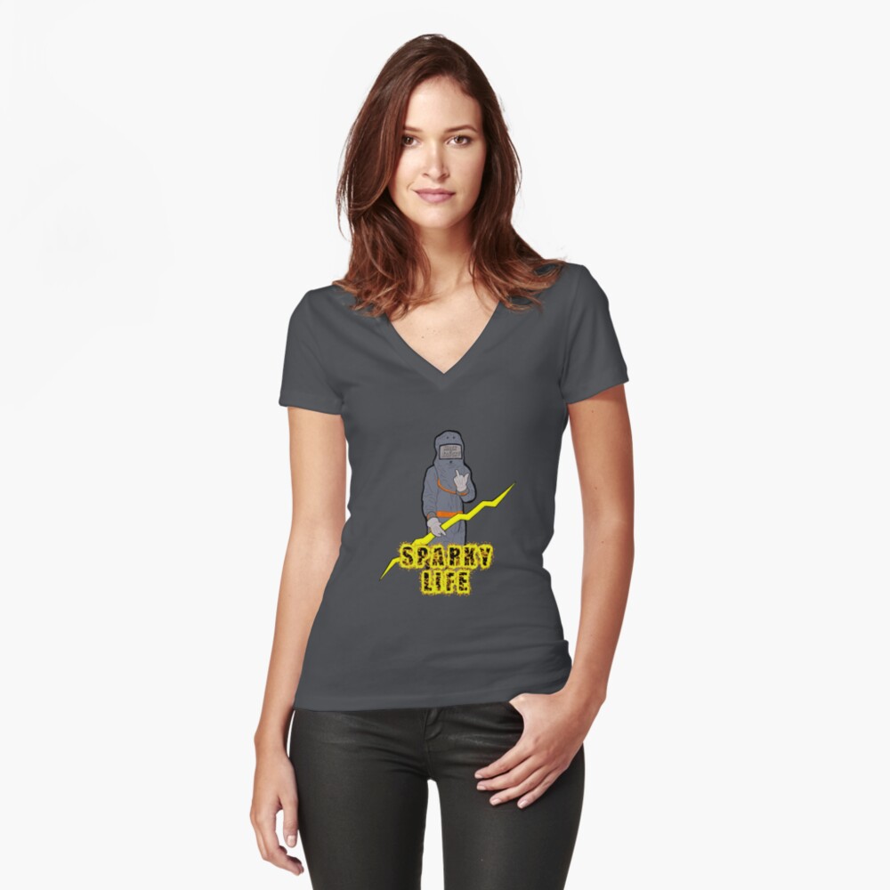 Artikel-Vorschau von Tailliertes T-Shirt mit V-Ausschnitt, designt und verkauft von HacknStack.