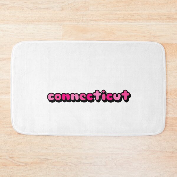Item preview, CONNECTICUT PINK FONT STICKER  designed and sold by heyjessicaho.