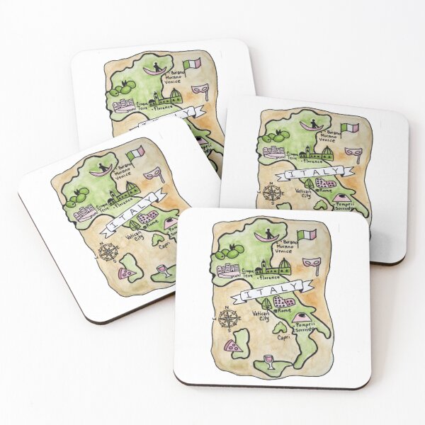 Item preview, Map of Italy designed and sold by Platinumfrog.