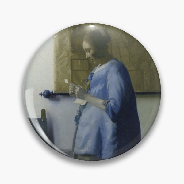 Item preview, Woman in Blue Reading a Letter (Vermeer) designed and sold by ArtHistorical.